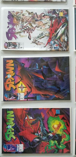 SPAWN Set of 12 1st Versions Vintage Comic Books - Spawn 1 2 9 other early ed 2