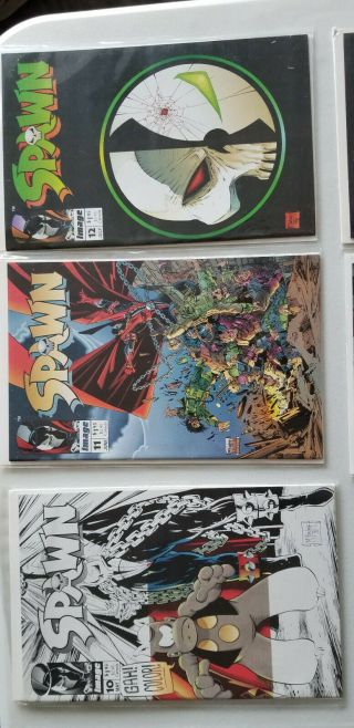 SPAWN Set of 12 1st Versions Vintage Comic Books - Spawn 1 2 9 other early ed 3