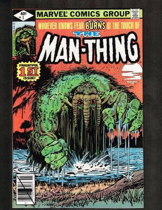 Man - Thing Vol 2 1 X 4 " Battle For The Palace Of The Gods " 1974 (9.  0) Wh