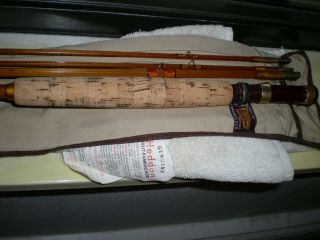 Vintage,  Heddon ' Expert ' Bamboo Fly Rod 125 3/2 9 ' 5 - 6w 21/2 F 6.  1oz EX 2