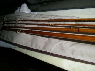 Vintage,  Heddon ' Expert ' Bamboo Fly Rod 125 3/2 9 ' 5 - 6w 21/2 F 6.  1oz EX 3