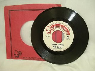 1971 The Sweet Promo 45 Rpm 7 " Bell Label 45,  106 Vg,  Demo 451