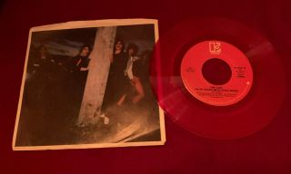 CARS JUST WHAT I NEEDED/I ' M IN TOUCH WITH YOUR WORLD RARE RED VINYL MONO/STEREO 2