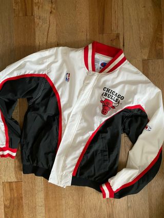 Vintage Chicago Bulls Warm - Up Jacket Champion Size Large 1997
