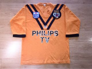 Balmain Tigers 90s Philips Tv 11 Vintage Ccc Nrl Shirt Jersey Large