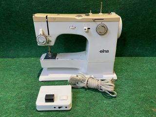 Vintage Elna Tsp Type 72c Sewing Machine With Foot Controller