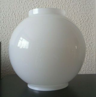 Vintage White Milk Glass Globe Oil Lamp Shade