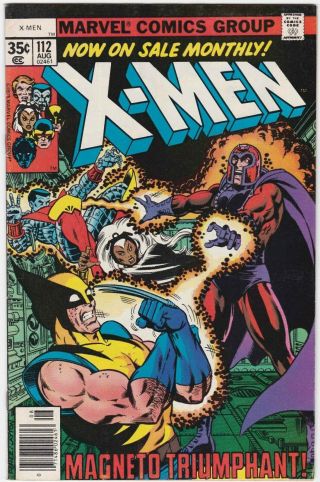 X - Men 112 Vf 8.  0 Wolverine Magneto George Perez John Byrne Chris Claremont
