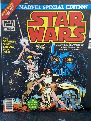 Vintage Star Wars 1 (1977) - Marvel Special Edition Comic Book - Large