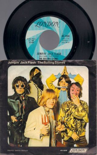 Rolling Stones 1968 Us London 45,  Picture Sleeve Jumpin 