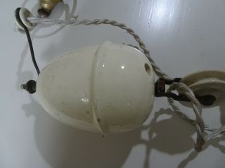 Antique french rise and fall light fitting 2