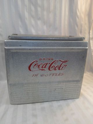 Vintage Drink Coca - Cola In Bottles Aluminum Insulated Chest Cooler