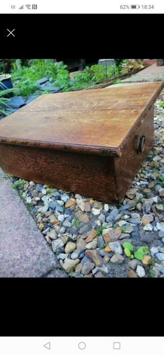 Antique Victorian Desk,  Writing Slope With Openable Top