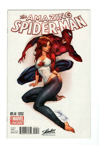 Spider - Man (2014) 1.  4 Campbell Canada Fan Expo Color Variant (nm -)