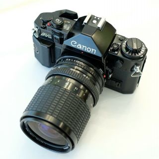Vintage Canon A - 1 Film Camera W/ 28 - 80mm Sigma Lens - No Squeak -