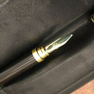 Vintage 1993 S.  T.  Dupont Gatsby Fountain Pen With 18k Gold Nib & Chinese Lacquer