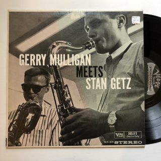 Gerry Mulligan Meets Stan Getz Lp Verve Stereo Dg