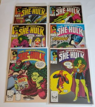 The Sensational She - Hulk 2,  3,  4,  5,  6,  7 (marvel 1989) Very Fine