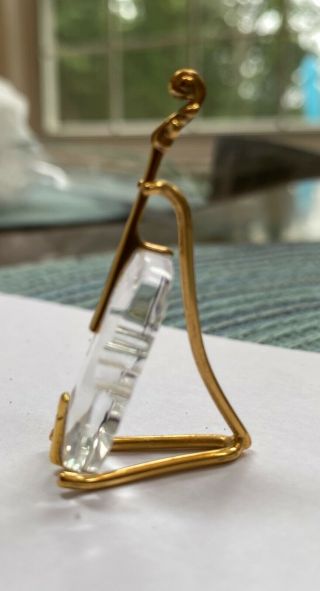 Swarovski Crystal Figurine Memories - Violin with Gold Stand 2