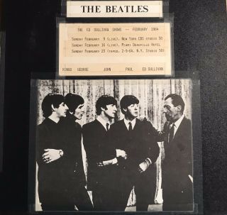 Beatles.  Ed Sullivan,  Feb ‘64,  3 Shows 14 Songs,  Live On Tv.  Boot Lp.  Ex.  Bonus.