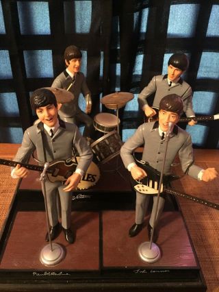 Vintage The Beatles 1991 Apple Corps Hamilton 4 Figure Set Sullivan Show