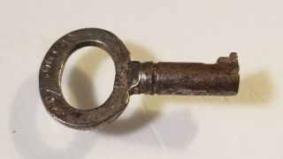 Antique Steamer Trunk Key Eagle Lock Co.  28 Vintage Key Chest Old 001