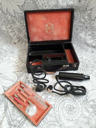 Vintage Violet Ray High Frequency Machine Ozonosan 5 Wands