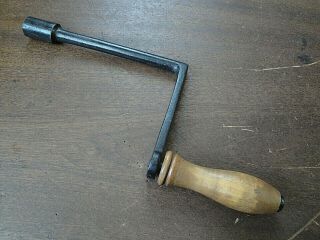 Vintage Expanding Dining Table,  Winding Handle,  Winder,  6 3/4 " Reach.