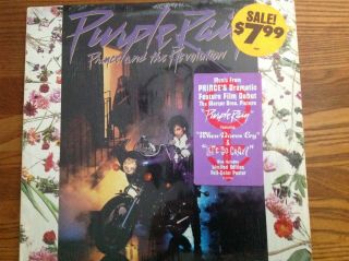 Prince Purple Rain Lp W Poster Nm