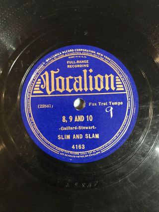 Jazz 78 Slim And Slam 8,  9 And 10 / Oh,  Lady Be Good Vocalion E,