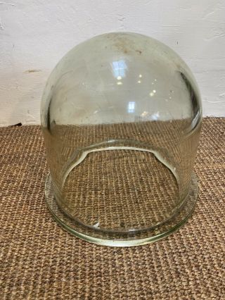 Vintage Replacement Glass Dome Or Shade For External Lamp Heavy Duty Glass