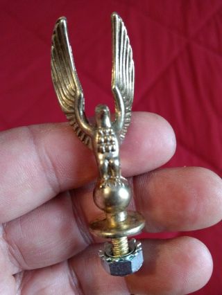 3 " Gold Tone Metal Eagle - Globe Trophy Topper Award Prize Arts Ornament