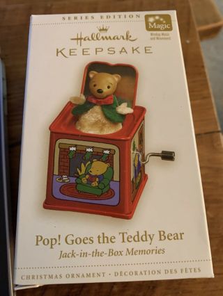 Hallmark Ornament Pop Goes The Teddy Bear Jack - In - The - Box 2006 4 4th Series