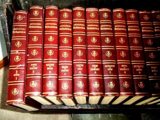 Encyclopedia Britannica Vntg 1959 Complete 24 Volume Set - Burgundy W/gold Letters
