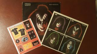 Kiss - Gene Simmons Solo - Issue 1978,  Lp Sleeve/order Form Read