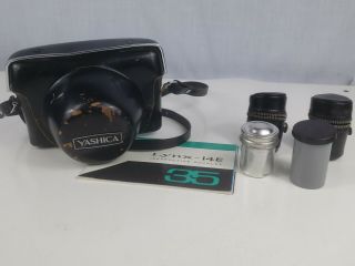 Yashica Ic Lynx - 14e 35mm Rangefinder Camera Yashinon Dx 45mm F:1.  4 Lens,  Vintage