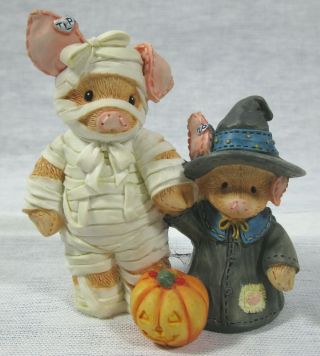 Enesco 1995 Halloween This Little Piggy " You Are Such A Treat,  Mummy " 145734