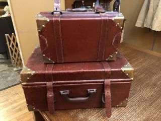 A Vintage Travel Luggage Case Box Suitcase Storage