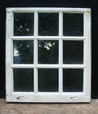 3 Availble 29 " X32 " Antique Vintage Old Wood Wooden Sash Window 9 Glass Lite Pane