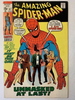 The Spider - Man 87 (aug 1970,  Marvel)