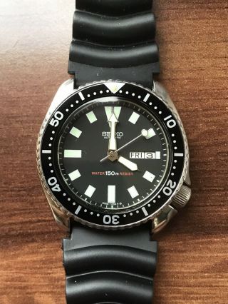 Seiko 6309 - 7290 Sdeb39 Turtle Men’s Automatic Vintage Diver Watch Aug 1982