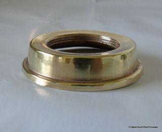 Antique Brass Collar For Oil Lamp Font Duplex Size 1.  5 "