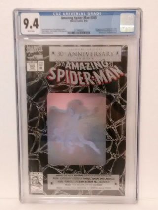 The Spider - Man 365 Cgc 9.  4 Mark Bagley Hologram Cover 8/92