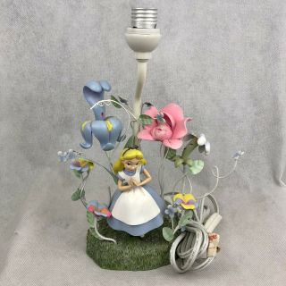 Vintage Disney Alice In Wonderland Lamp Children 