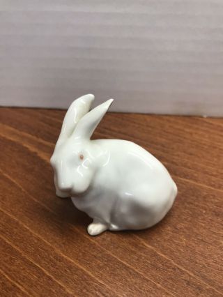 Royal Copenhagen Rabbit / Bunny Figurine 1691 - 2 1/4 " Tall X 2 1/2 " Long