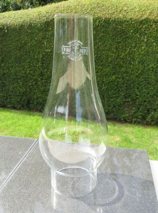 Vintage Round Bulge Glass Oil Lamp Chimney 67mm 2 5/8 ",  Anchor Brand,  Miller 2