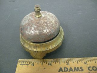 Antique Desk Counter Top Bell Cast Iron Base Vintage Store Hotel counter bell 2