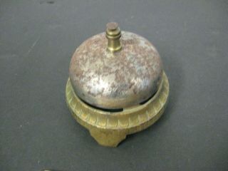 Antique Desk Counter Top Bell Cast Iron Base Vintage Store Hotel counter bell 3