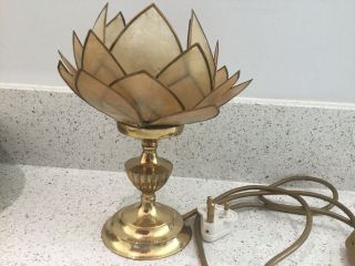 Vintage Small Shell Table Lamp