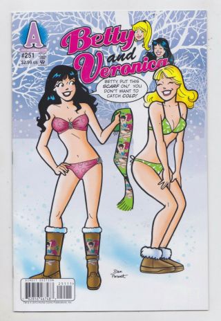 Archie Betty And Veronica 251 Dan Parent Bikini Cover Gga Archie Risque Art 2010
